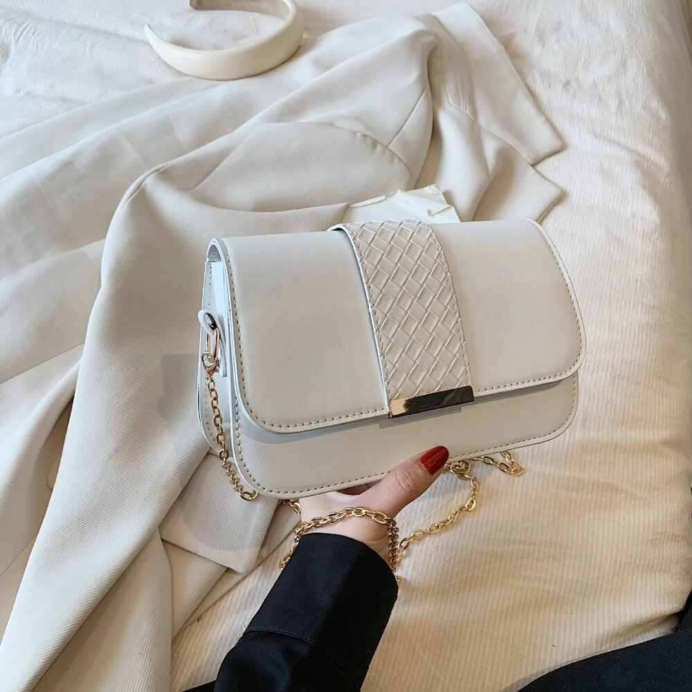 Super Cute Shoulder Bag, White Purse Small Handbag
